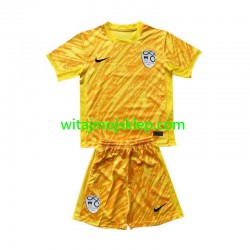 Koszulka Reprezentacja Słowenii Bramkarskie Dziecięca Stroje Domowe Euro 2024 Krótkie Rękawy