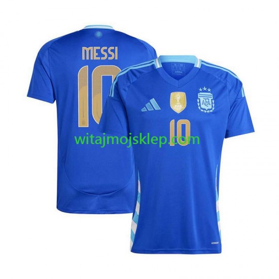 Koszulka Reprezentacja Argentyny Lionel Messi 10 Copa America 2024 Męska Stroje Wyjazdowe Krótkie Rękawy