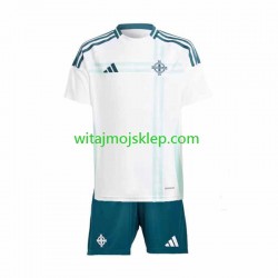 Koszulka Reprezentacja Irlandii Północnej Dziecięca Stroje Wyjazdowe 2024 Krótkie Rękawy