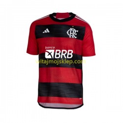 Koszulka CR Flamengo Męska Stroje Domowe 2023-2024 Krótkie Rękawy