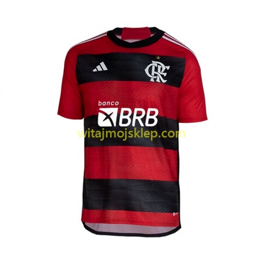 Koszulka CR Flamengo Męska Stroje Domowe 2023-2024 Krótkie Rękawy