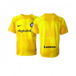 Koszulka Inter Mediolan Bramkarskie Męska Stroje Wyjazdowe 2022-2023 Krótkie Rękawy