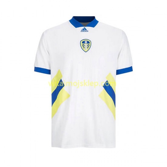 Koszulka Leeds United Icon Retro Męska Stroje Domowe 2022-2023 Krótkie Rękawy