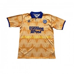 Koszulka Leeds United Retro Męska Stroje Wyjazdowe 1991-1992 Krótkie Rękawy