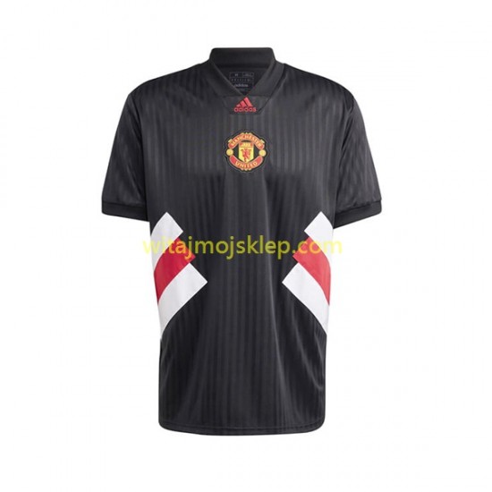 Koszulka Manchester United Icon Retro Męska Stroje Domowe 2022-2023 Krótkie Rękawy
