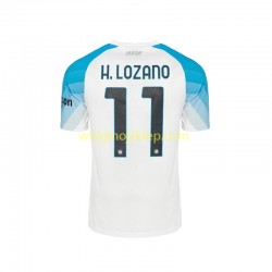 Koszulka Napoli Face Game Lozano 11 Męska Stroje Domowe 2022-2023 Krótkie Rękawy