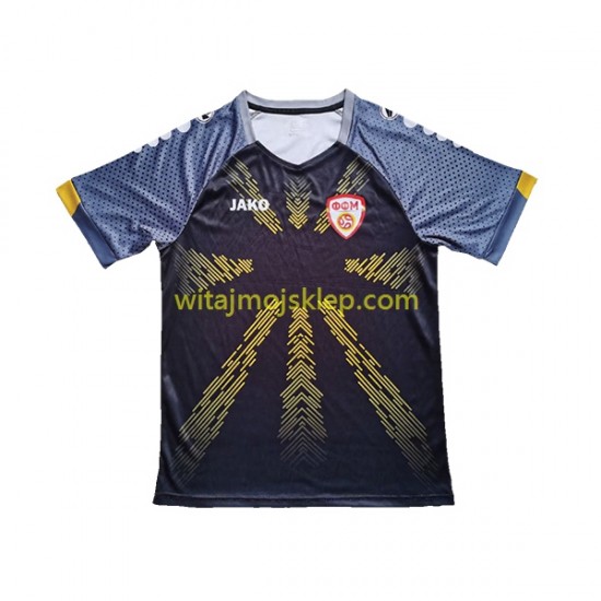 Koszulka Macedonia Północna Męska Trzeci Strój 2023 Krótkie Rękawy