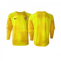 Koszulka Reprezentacja Portugalii Bramkarskie Męska Stroje Domowe World Cup 2022 Długie Rękawy