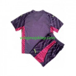 Koszulka Manchester City Bramkarskie Dziecięca Stroje Wyjazdowe 2023-2024 Krótkie Rękawy