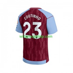 Koszulka Aston Villa Philippe Coutinho 23 Męska Stroje Domowe 2023-2024 Krótkie Rękawy
