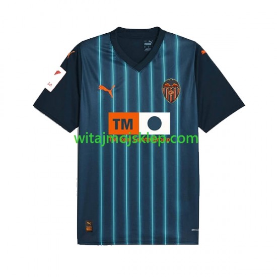 Koszulka Valencia CF Męska Stroje Wyjazdowe 2023-2024 Krótkie Rękawy