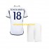 Koszulka Real Madryt TCHOUAMENI 18 Dziecięca Stroje Domowe 2023-2024 Krótkie Rękawy