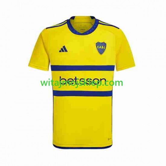 Koszulka Boca Juniors Męska Stroje Wyjazdowe 2023-2024 Krótkie Rękawy
