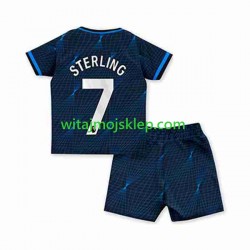 Koszulka Chelsea Raheem Sterling 7 Dziecięca Stroje Wyjazdowe 2023-2024 Krótkie Rękawy