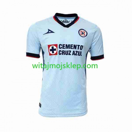 Koszulka Cruz Azul Męska Stroje Wyjazdowe 2023-2024 Krótkie Rękawy