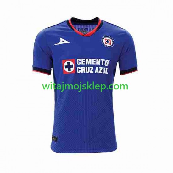 Koszulka Cruz Azul Męska Stroje Domowe 2023-2024 Krótkie Rękawy