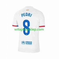 Koszulka FC Barcelona Pedri 8 Męska Stroje Wyjazdowe 2023-2024 Krótkie Rękawy