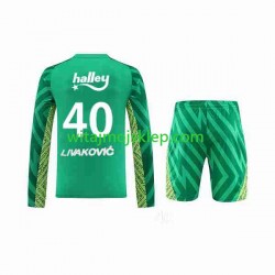 Fenerbahce Livakovic 40 Footbal Kit Bramkarskie Stroje Domowe 2023-2024 Długie Rękawy
