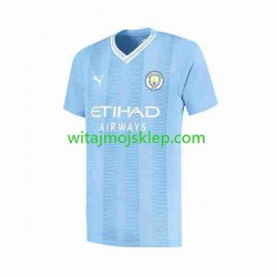 Koszulka Manchester City Haaland 9 Special Printing Męska Stroje Domowe 2023-2024 Krótkie Rękawy