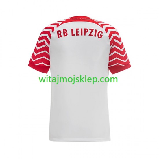 Koszulka RB Leipzig Męska Stroje Domowe 2023-2024 Krótkie Rękawy