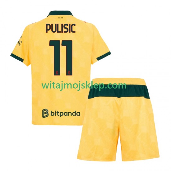 Koszulka AC Milan Christian Pulisic 11 Dziecięca Trzeci Strój 2025-2026 Krótkie Rękawy