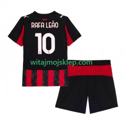 Koszulka AC Milan Rafael Leao 10 Dziecięca Stroje Domowe 2025-2026 Krótkie Rękawy