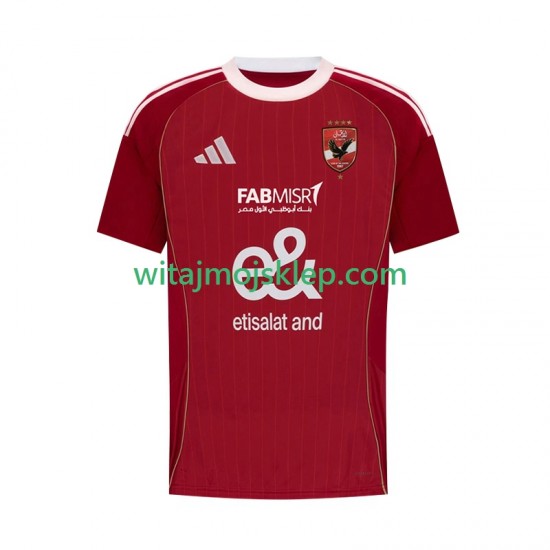 Koszulka Al Ahly SC Męska Stroje Domowe 2025-2026 Krótkie Rękawy