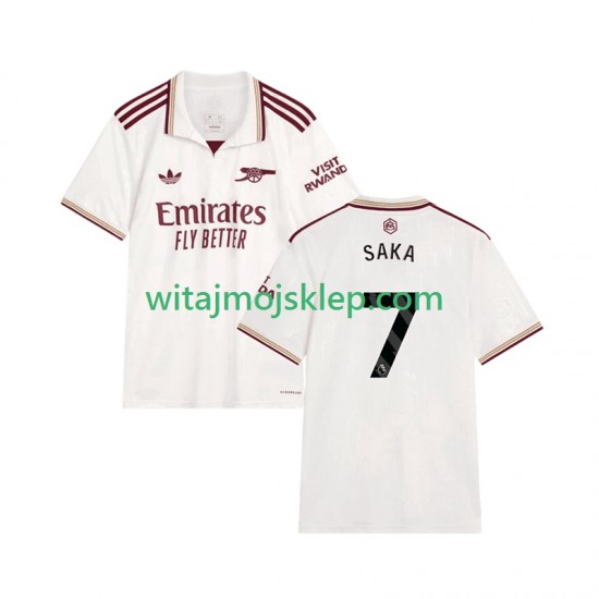 Koszulka Arsenal Bukayo Saka 7 Męska Trzeci Strój 2025-2026 Krótkie Rękawy
