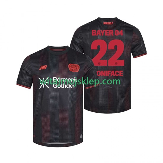 Koszulka Bayer 04 Leverkusen Victor Boniface 22 Męska Stroje Domowe 2025-2026 Krótkie Rękawy