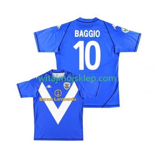 Koszulka Brescia Calcio Baggio 10 2003 Retro Męska Stroje Domowe 2004 Krótkie Rękawy