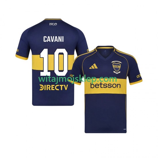 Koszulka CA Boca Juniors Edinson Cavani 10 Męska Stroje Domowe 2025-2026 Krótkie Rękawy