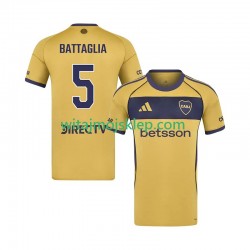 Koszulka CA Boca Juniors Rodrigo Battaglia 5 Męska Stroje Wyjazdowe 2025-2026 Krótkie Rękawy