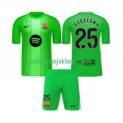 Koszulka FC Barcelona Szczesny 25 Bramkarskie Dziecięca Stroje Domowe 2025-2026 Krótkie Rękawy