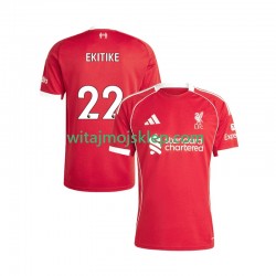 Koszulka Liverpool Hugo Ekitike 22 Męska Stroje Domowe 2025-2026 Krótkie Rękawy