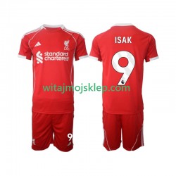 Koszulka Liverpool ISAK 9 Dziecięca Stroje Domowe 2025-2026 Krótkie Rękawy