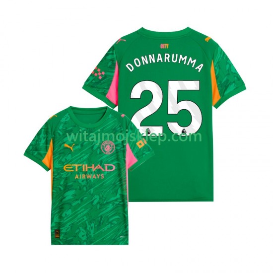 Koszulka Manchester City Gianluigi Donnarumma 25 Bramkarskie Męska Stroje Domowe 2025-2026 Krótkie Rękawy