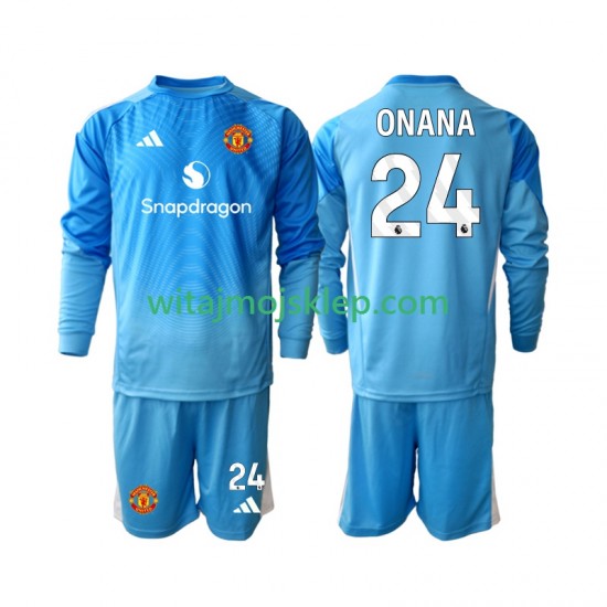 Koszulka Manchester United Andre Onana 24 Bramkarskie Dziecięca Stroje Domowe 2025-2026 Długie Rękawy