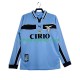 Koszulka SS Lazio Retro Męska Stroje Domowe 1998 1999 Długie Rękawy