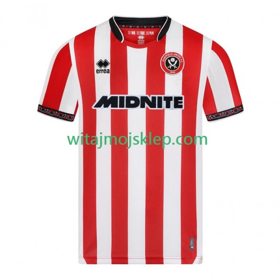Koszulka Sheffield United Męska Stroje Domowe 2025-2026 Krótkie Rękawy