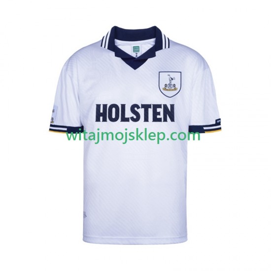 Koszulka Tottenham Hotspur Retro Męska Stroje Domowe 1994 Krótkie Rękawy