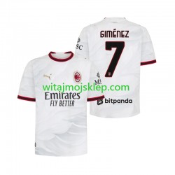 Koszulka AC Milan Gimenez 7 Męska Stroje Wyjazdowe 2026-2027 Krótkie Rękawy