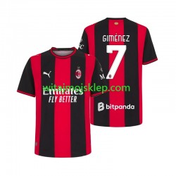 Koszulka AC Milan Gimenez 7 Męska Stroje Domowe 2026-2027 Krótkie Rękawy