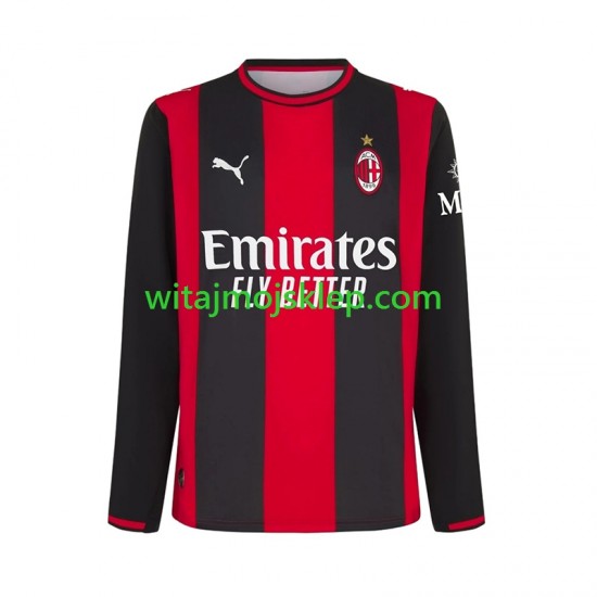 Koszulka AC Milan Męska Stroje Domowe 2026-2027 Długie Rękawy