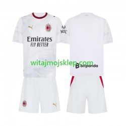 Koszulka AC Milan Dziecięca Stroje Wyjazdowe 2026-2027 Krótkie Rękawy