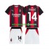 Koszulka AC Milan Modrić Luka 14 Dziecięca Stroje Domowe 2026-2027 Krótkie Rękawy