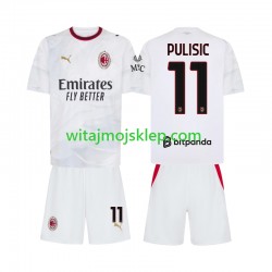 Koszulka AC Milan Pulisic 11 Dziecięca Stroje Wyjazdowe 2026-2027 Krótkie Rękawy Koszulka AC Milan Pulisic 11 Dziecięca Stroje Wyjazdowe 2026-2027 Krótkie Rękawy