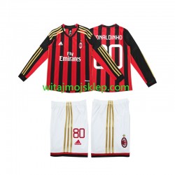 Koszulka AC Milan RONALDINHO 80 2013 2014 Retro Dziecięca Stroje Domowe Długie Rękawy Koszulka AC Milan RONALDINHO 80 2013 2014 Retro Dziecięca Stroje Domowe Długie Rękawy