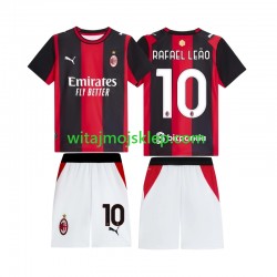 Koszulka AC Milan Rafael Leao 10 Dziecięca Stroje Domowe 2026-2027 Krótkie Rękawy Koszulka AC Milan Rafael Leao 10 Dziecięca Stroje Domowe 2026-2027 Krótkie Rękawy