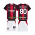 Koszulka AC Milan Ronaldinho 80 Dziecięca Stroje Domowe 2026-2027 Krótkie Rękawy