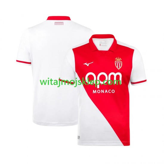 Koszulka AS Monaco Męska Stroje Domowe 2026-2027 Krótkie Rękawy